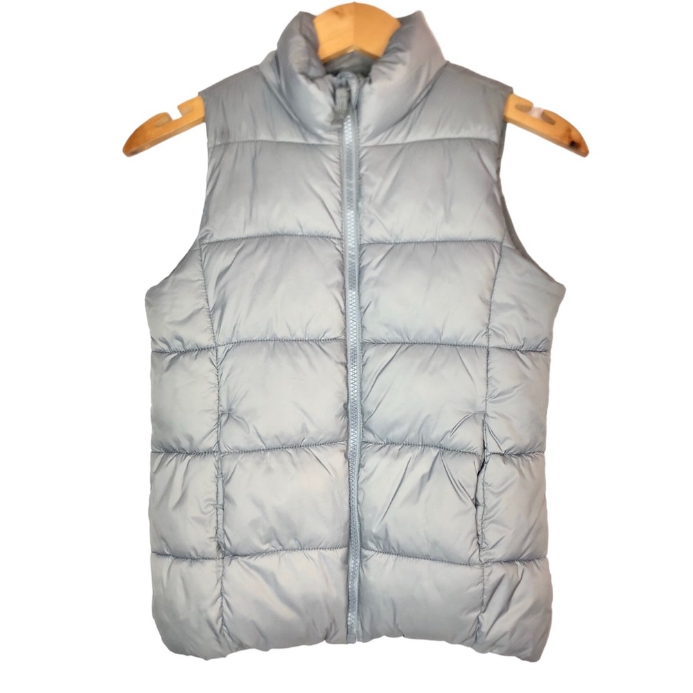 Old Navy Girls Gray Puffer Vest Size 8